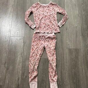 Girls crewcuts bow Christmas pajama set 7